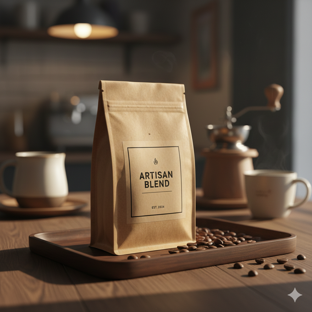 kemasan kopi visual estetik