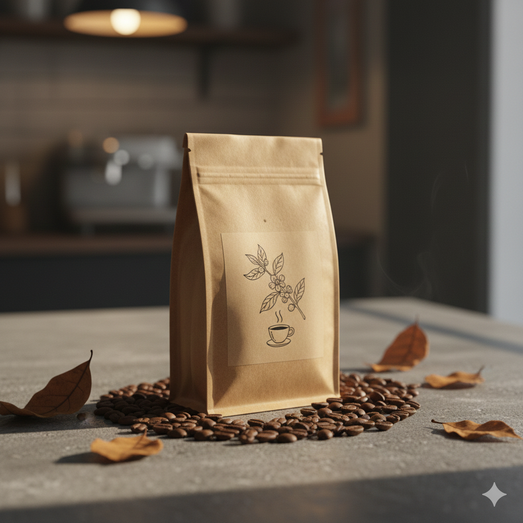 kemasan kopi ziplock dua lapis