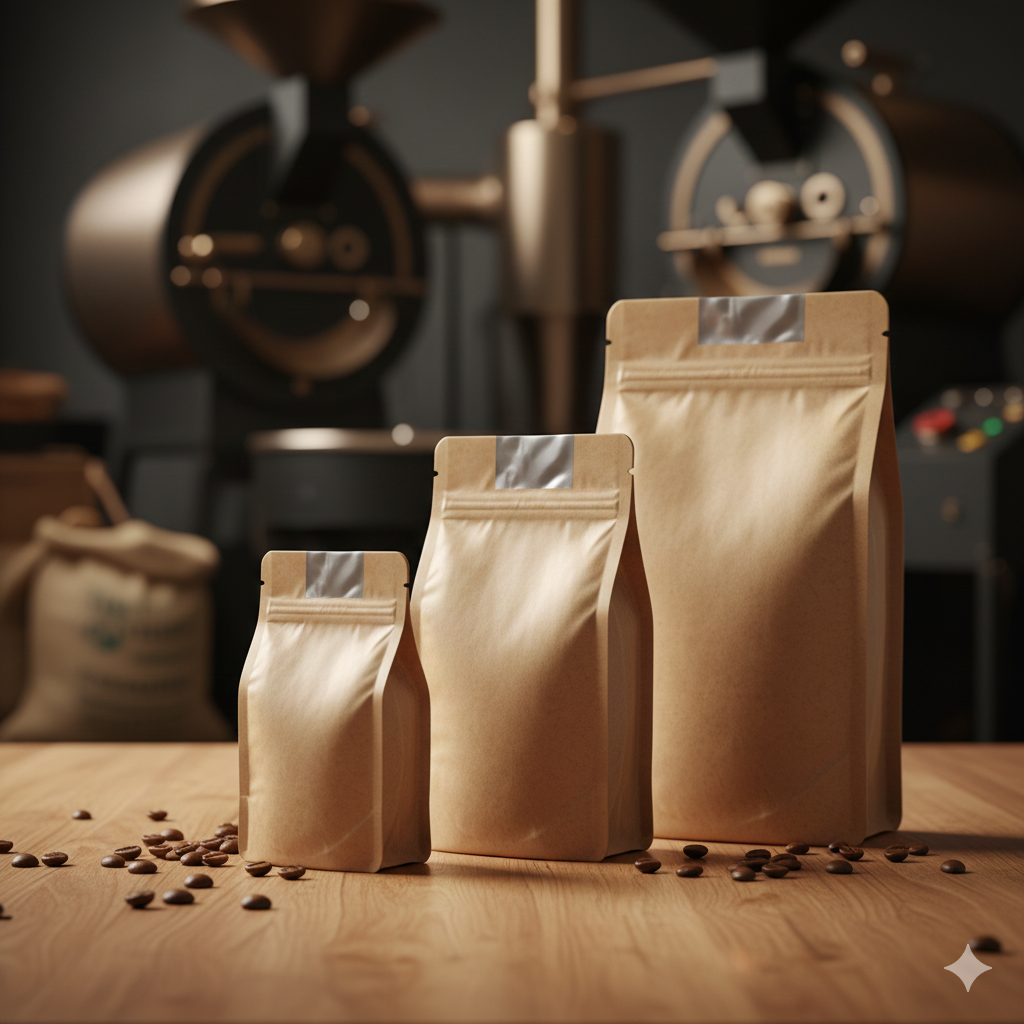 kemasan kopi paper-foil kombinasi