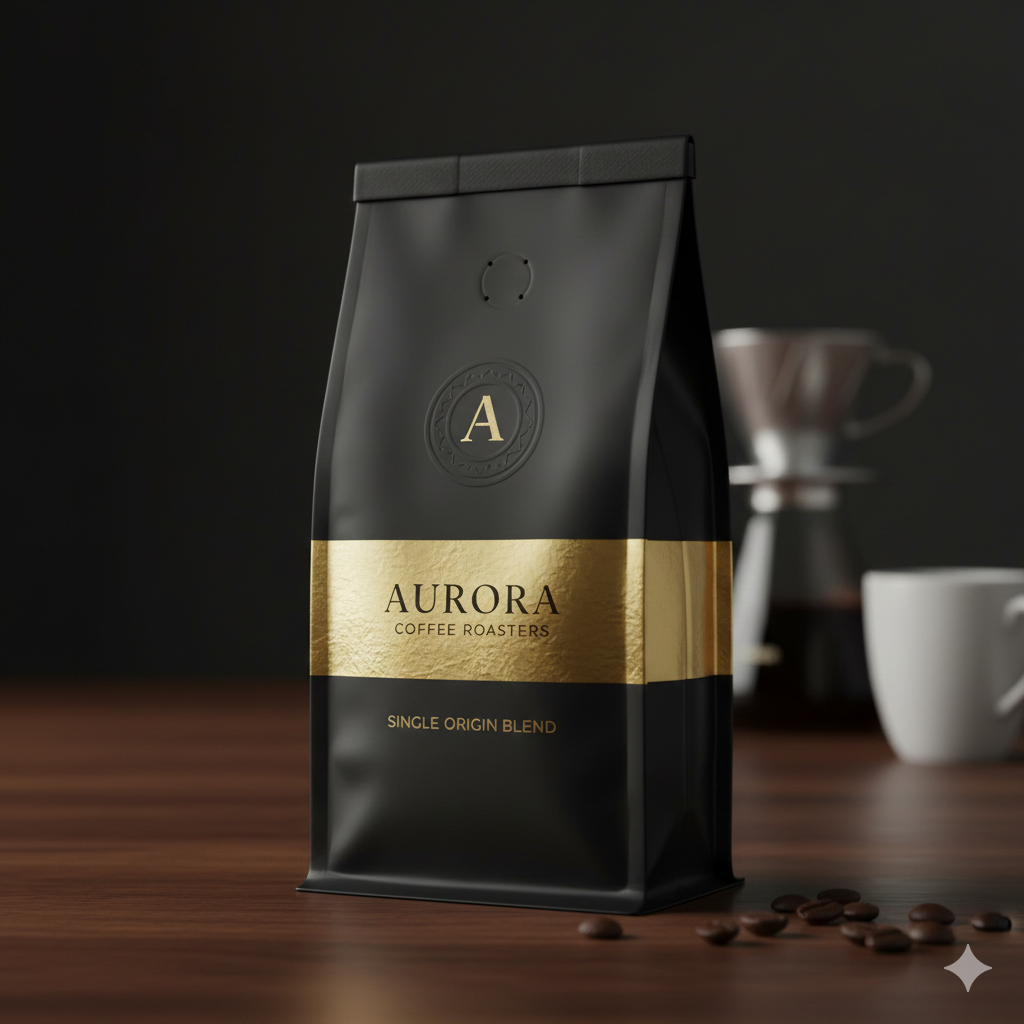 kemasan kopi dual tone warna