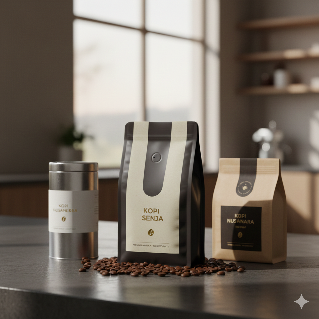 kemasan kopi label matte