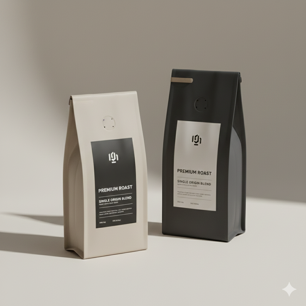kemasan kopi estetik untuk foto produk