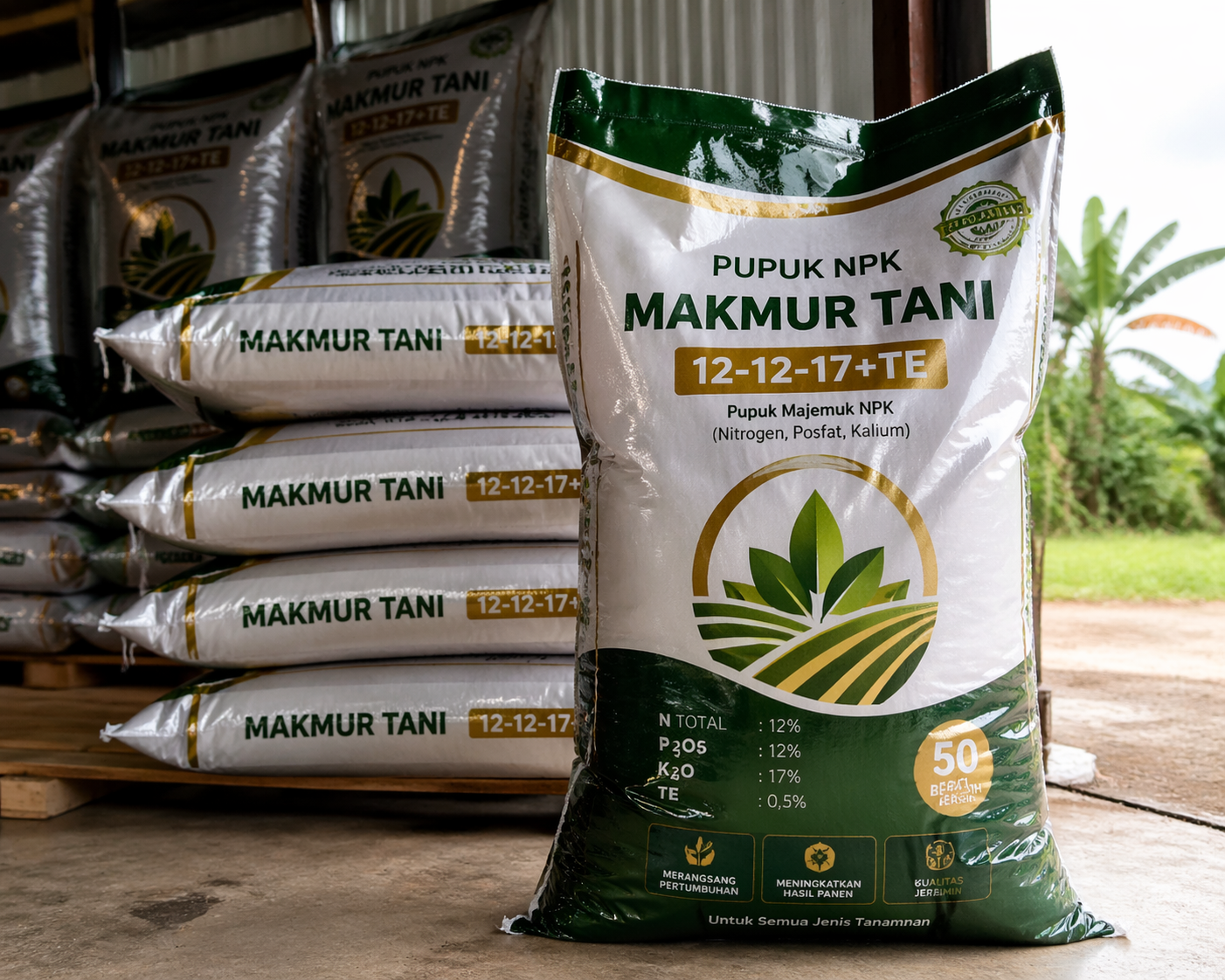 6. karung pupuk printing