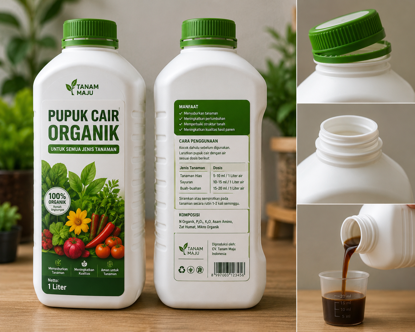39. botol pupuk literan